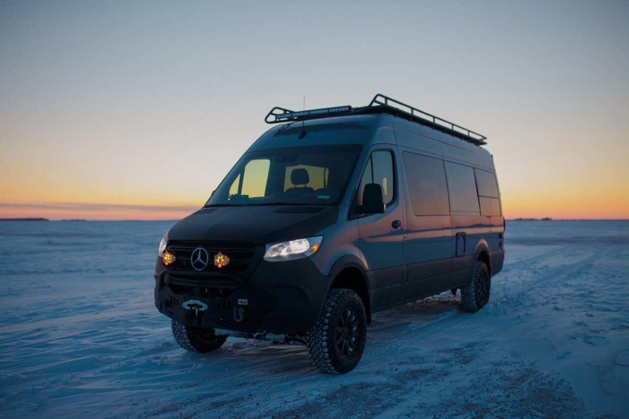 Vanna Adventure Vans off-grid, four-season custom build