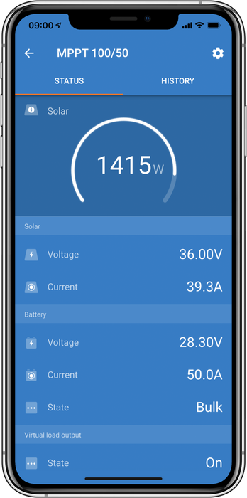 SmartSolar status from mobile phone using VictronConnect